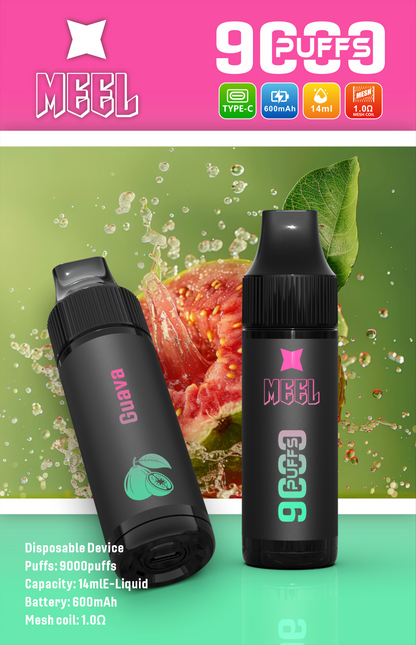 【新品上市】MEEL拋棄式/一次性 9000口  可充電 台灣現貨
