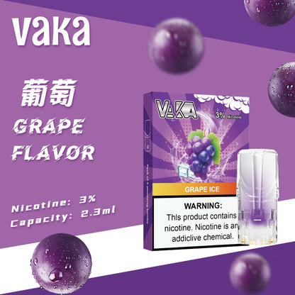 限時活動-【vaka一代煙彈】購買6盒送VAKA煙蛋1盒 /購買8盒送VAKA主機一隻或者煙彈1盒，通配一代relx/sp2一代主機